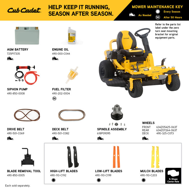 Cub Cadet ZTS1 46 (17ARGBYNA10) Cub Cadet ZTS1 46 (17ARGBYNA10)