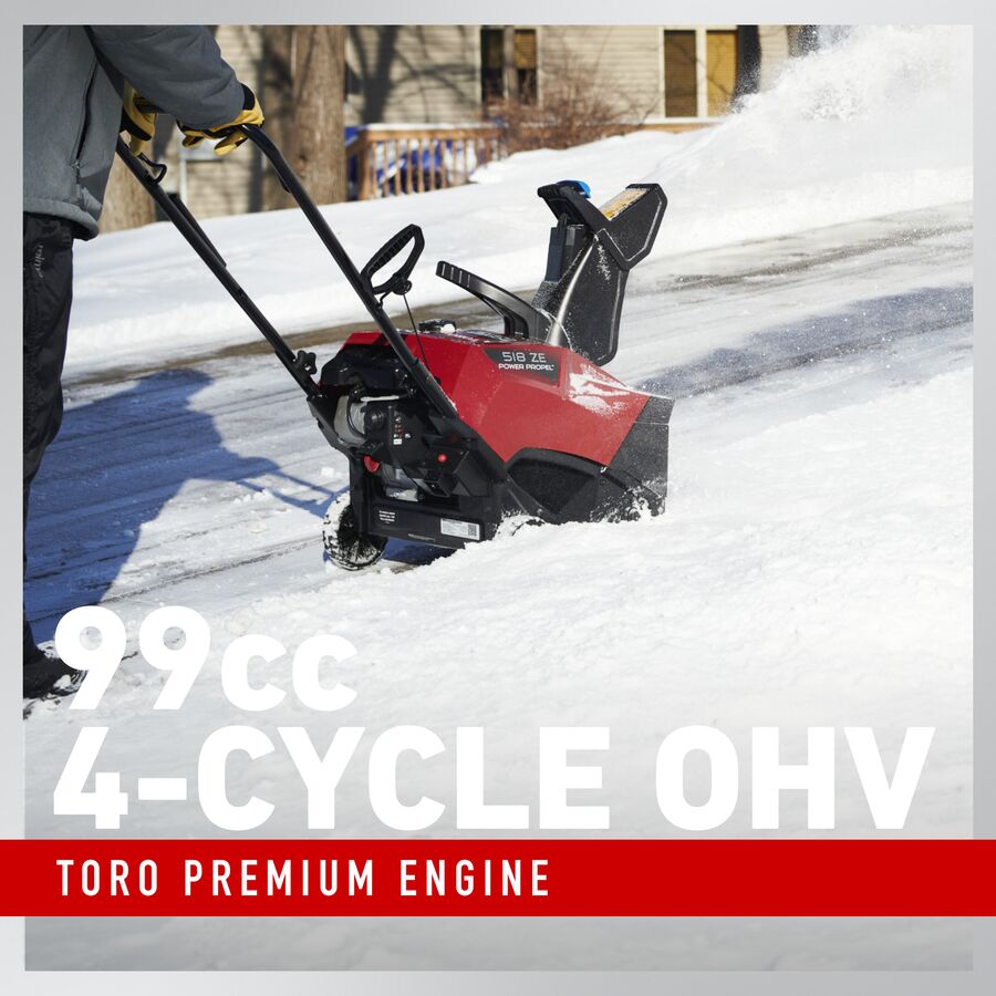 Toro 18 in. (46 cm) Power Clear® 518 ZE Electric Start Gas Snowblower (38475)