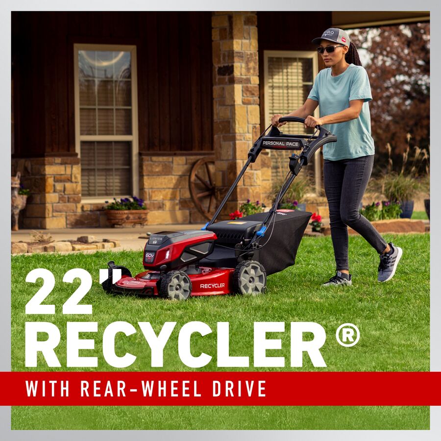 Toro 60V MAX* 22 in. (56 cm) Recycler® w/Personal Pace® Lawn Mower - Battery Not Included (21467T)