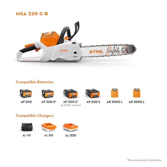 STIHL MSA 220 C-B Battery-Powered Chainsaw