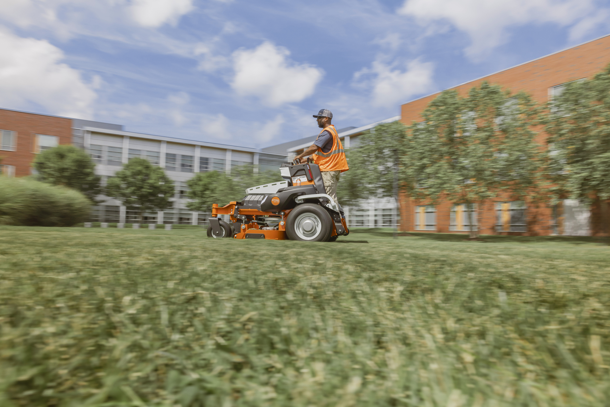 STIHL AZA 700 Series Battery Stand-On Zero Turn Mower